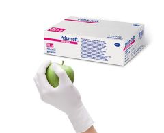 Peha-soft® nitrile white λευκά γάντια νιτριλίου μίας χρήσης, χωρίς πούδρα, συσκευασία 100 τεμαχίων