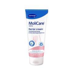 MoliCare Skin Διάφανη κρέμα προστασίας  χωρίς οξείδιο ψευδαργύρου. Υψηλή δραστική προστασία. Συσκευασία  200ml.