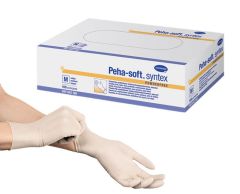 Peha-soft® syntex  γάντια μίας χρήσης  χώρις λάτεξ, χωρίς πούδρα, συσκευασία 100 τεμαχίων